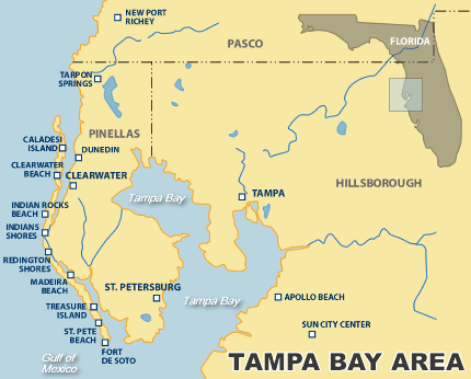 Tampa Bay Area Vacation Rental Map | Find Rentals