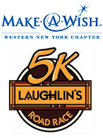 Logo For Make-A-Wish Foundation And Laughlins 5K Road Race