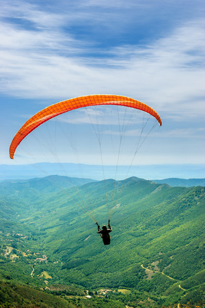 Solo Paragliding Flight