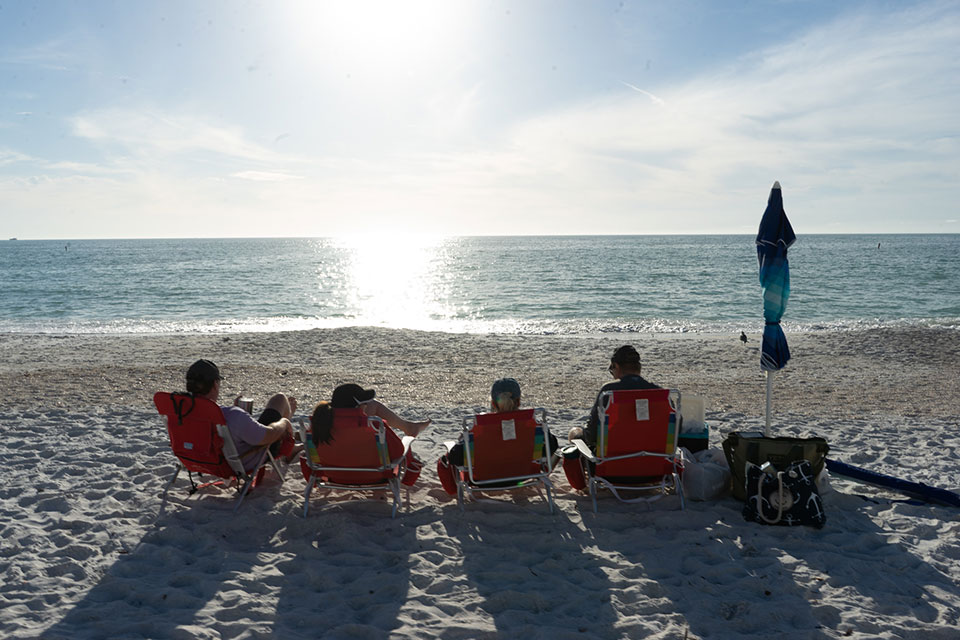 Anna Maria Island People on the Beach