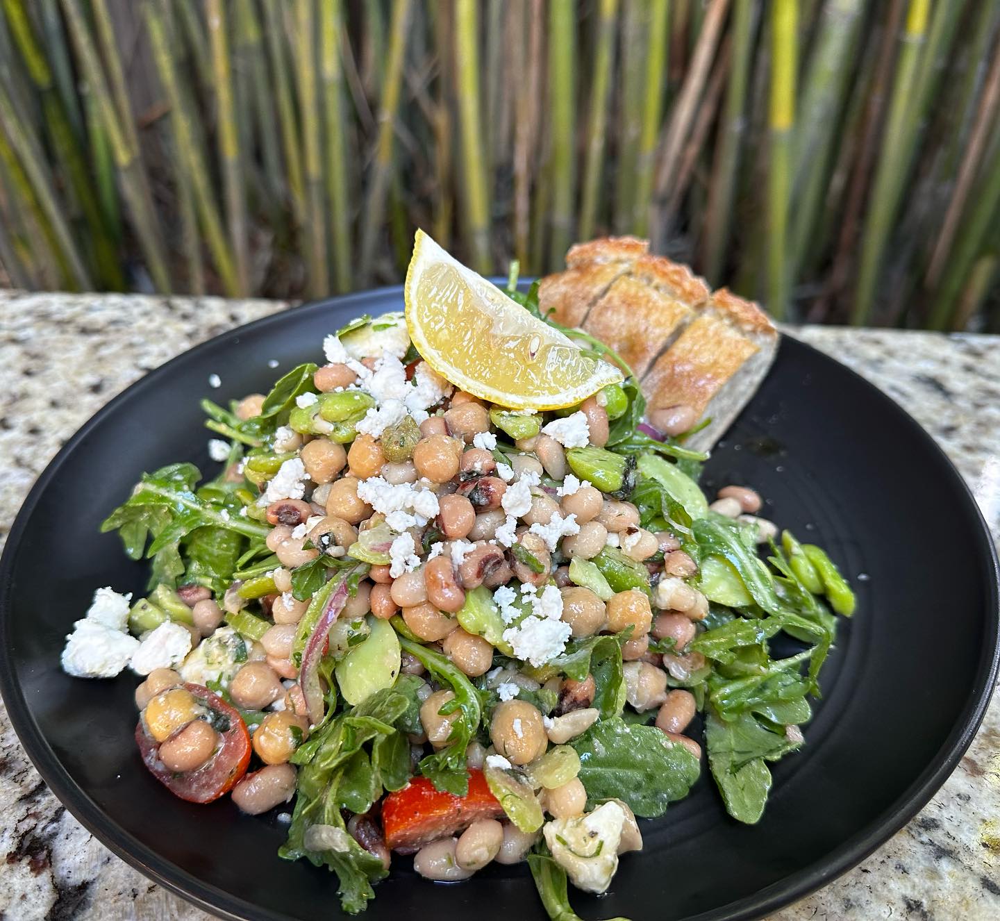 Bean Salad at Third Wave Cafe and Wine Bar in New Smyrna Beach
