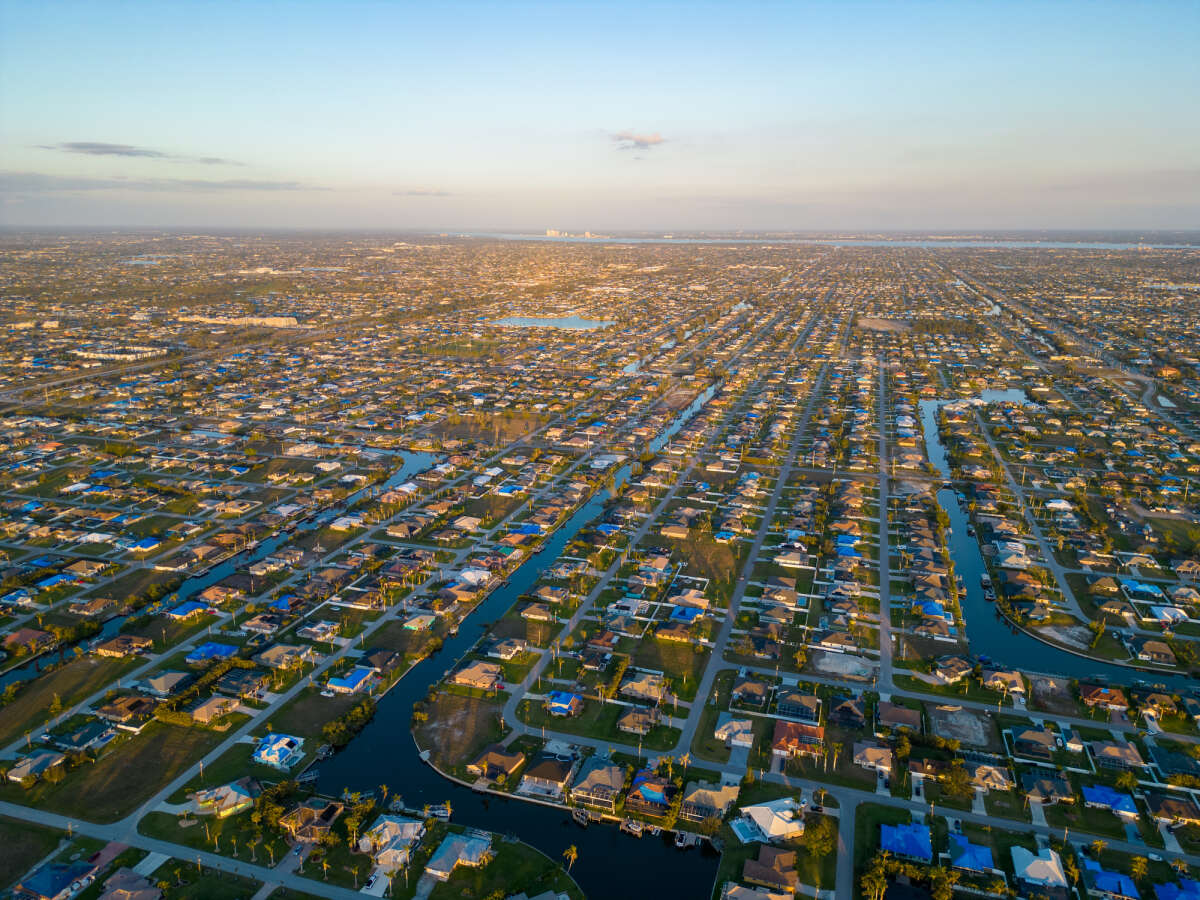 Canals and Neighborhoods in Cape Coral Florida