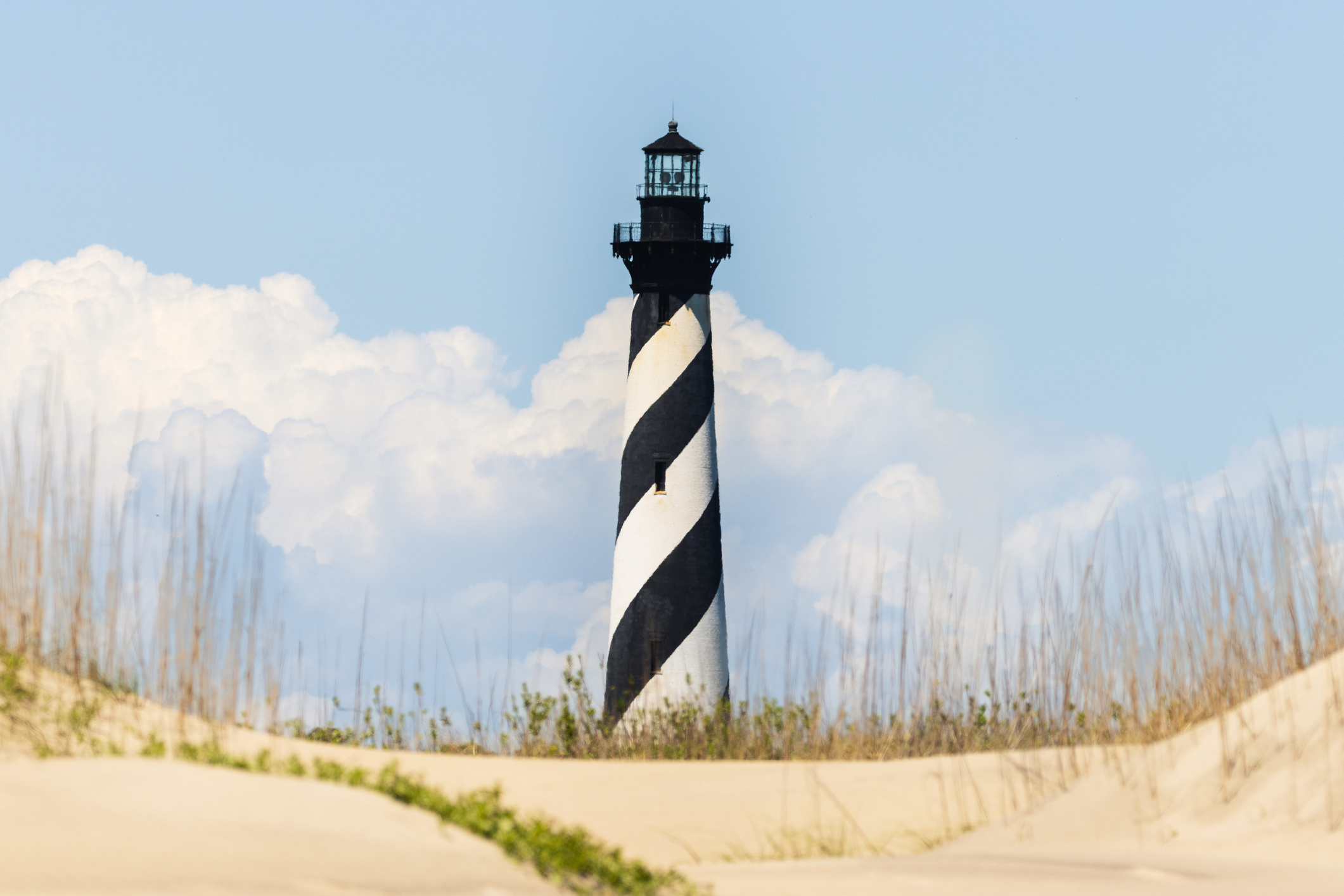 Cape Hatteras Lighthouse in Buxton NC on Hatteras Island Outer Banks