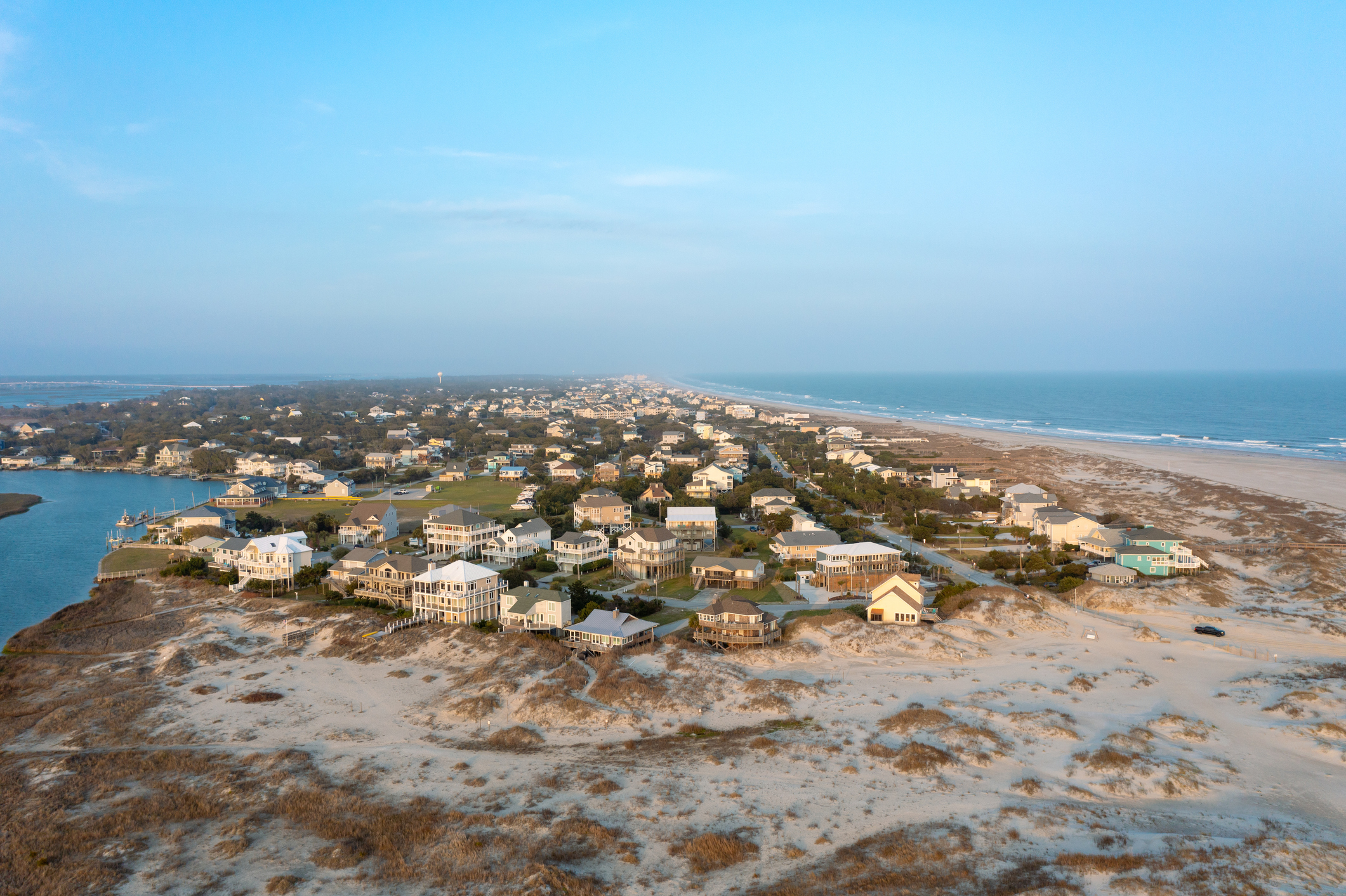 The Point on Emerald Isle along Coastal North Carolina