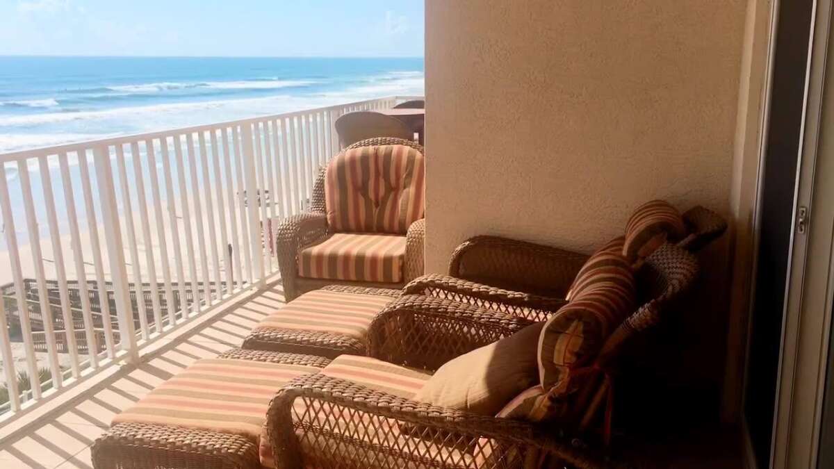 Floridas Best Vacation Rentals Oceanfront Condo Balcony View Sanibel 303 Daytona Beach Shores