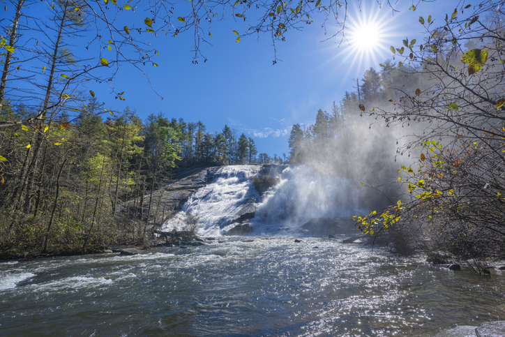 High Falls at Dupont State Forest Asheville North Carolina