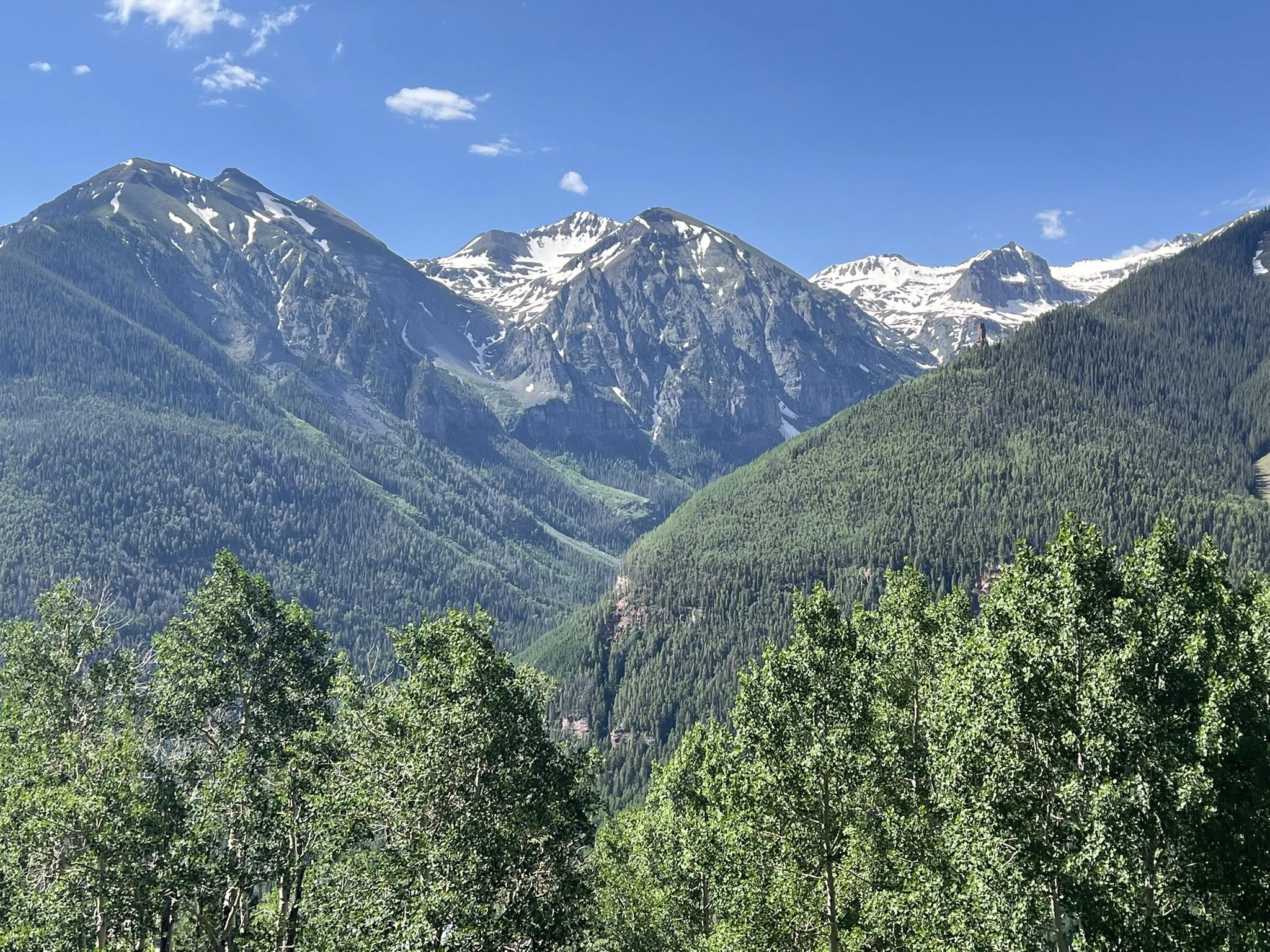 View from Jud Wiebe Trail in Telluride Colorado