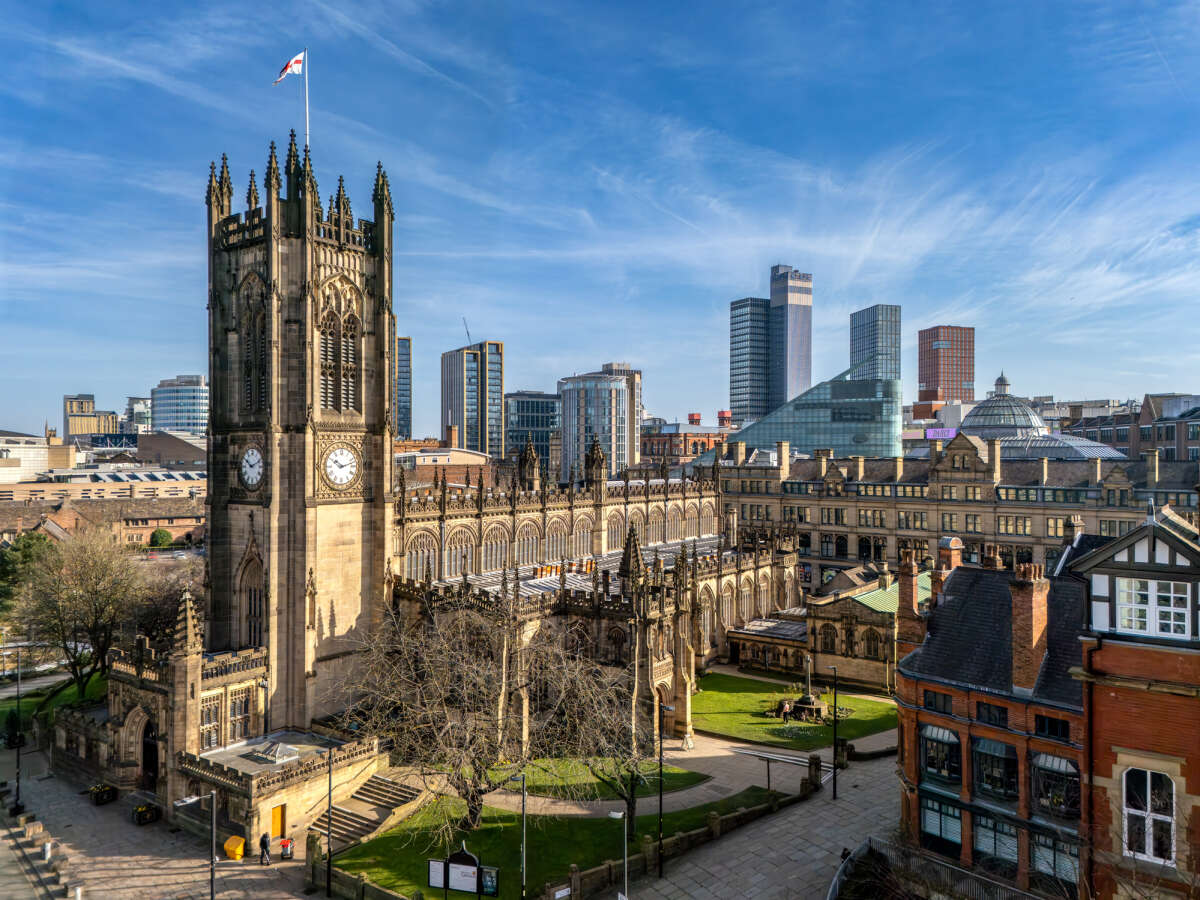 Manchester Cathedral in Northwest England