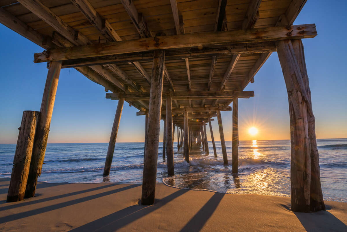 Nags Head Pier in the Outer Banks of North Carolina