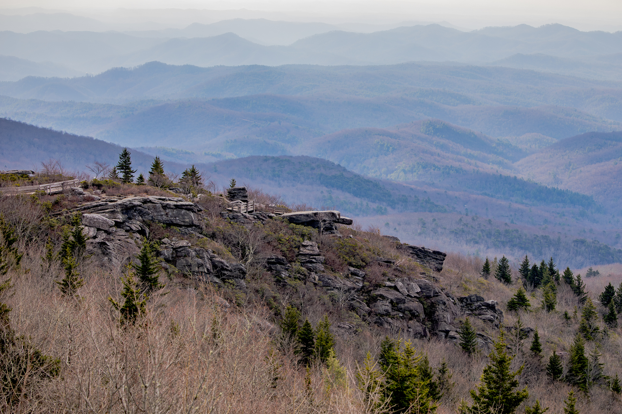 Rough Ridge Trail Blue Ridge Mountains North Carolina
