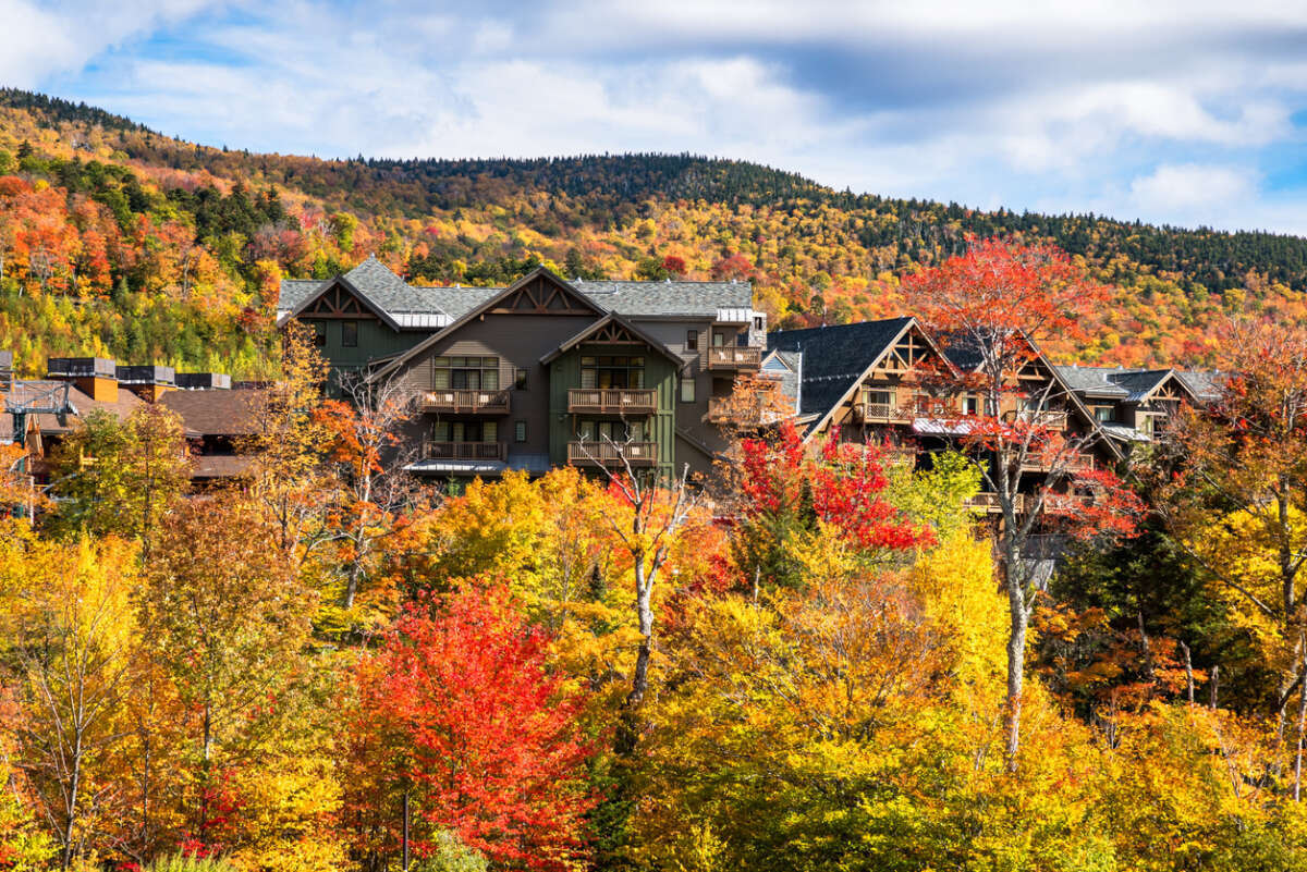 Stowe Cabins in the Woods Stowe Vermont in Autumn