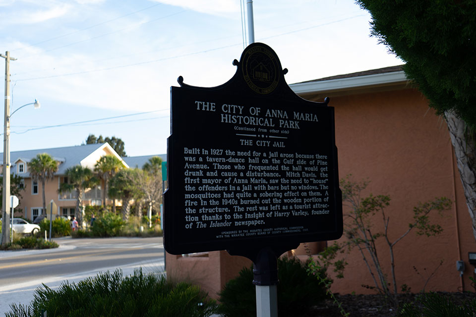 The City Of Anna Maria Historic Park Sign