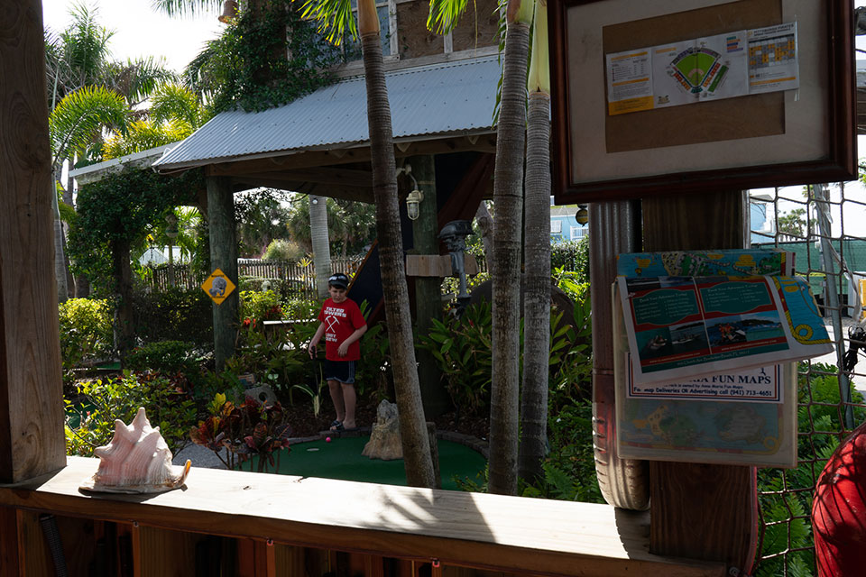 The Fish Hole Miniature Golf in Anna Maria Island Florida