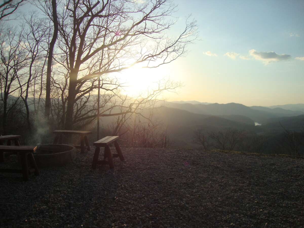 Watershed-Cabins-Bryson-City-Log-Cabin-Home-Sunset