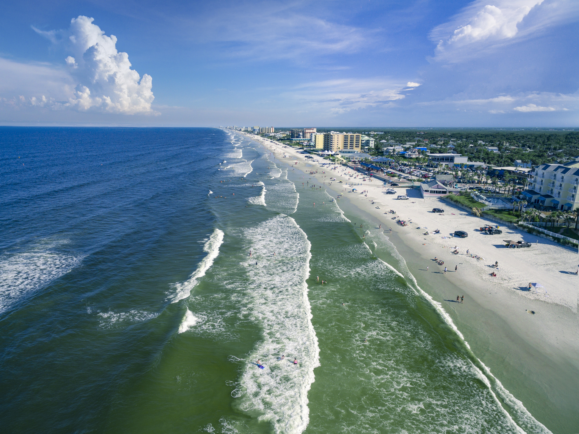 Aerial View of New Smyrna Beach Florida