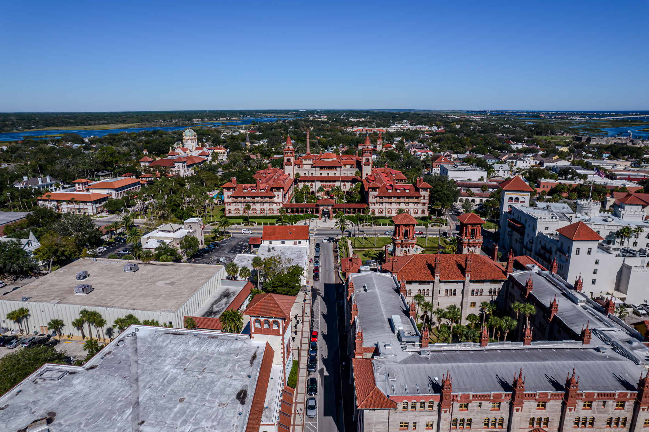 Aerial View of St. Augustine Florida