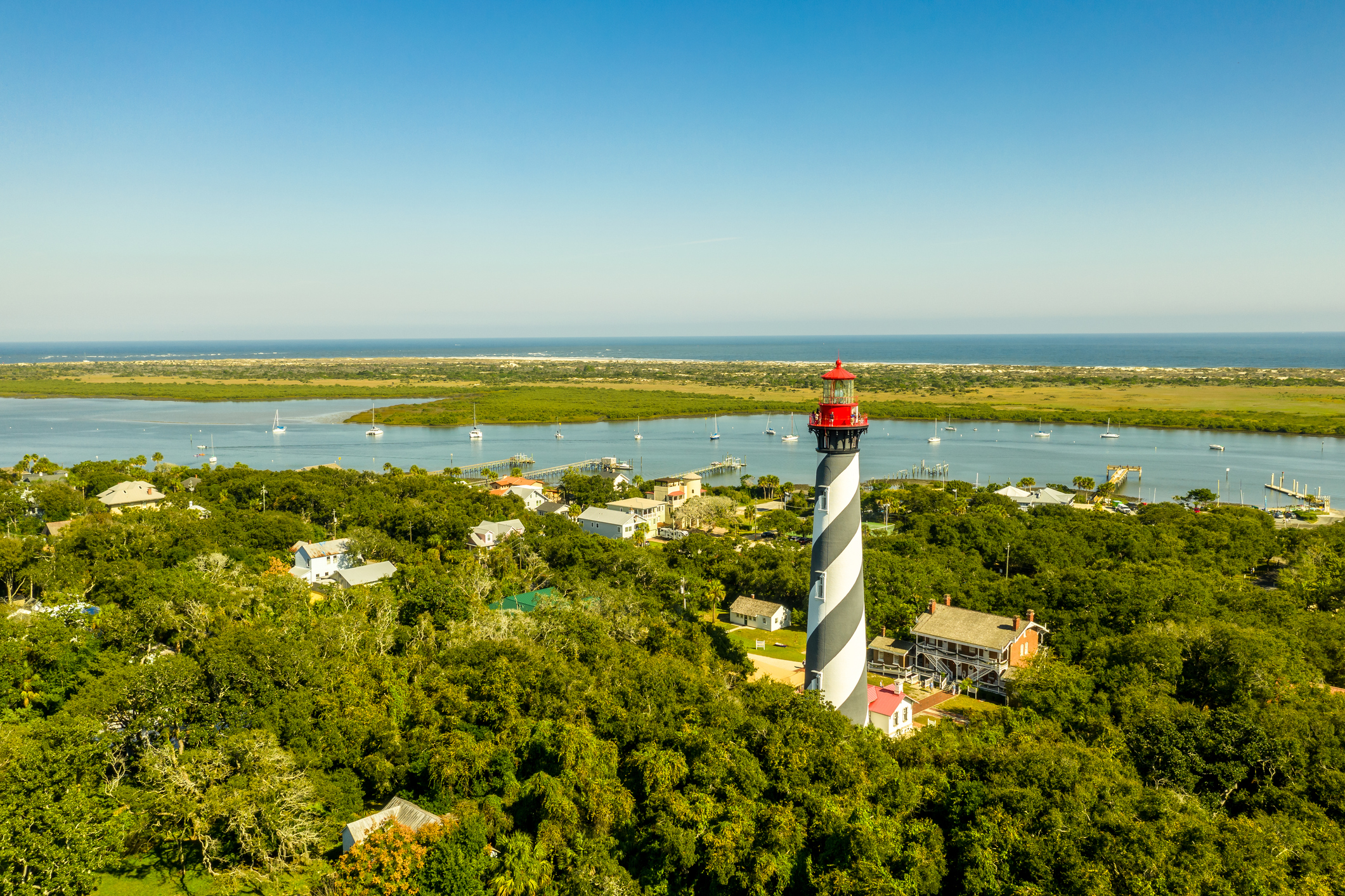 Anastasia Island and Lighthouse in St Augustine Florida