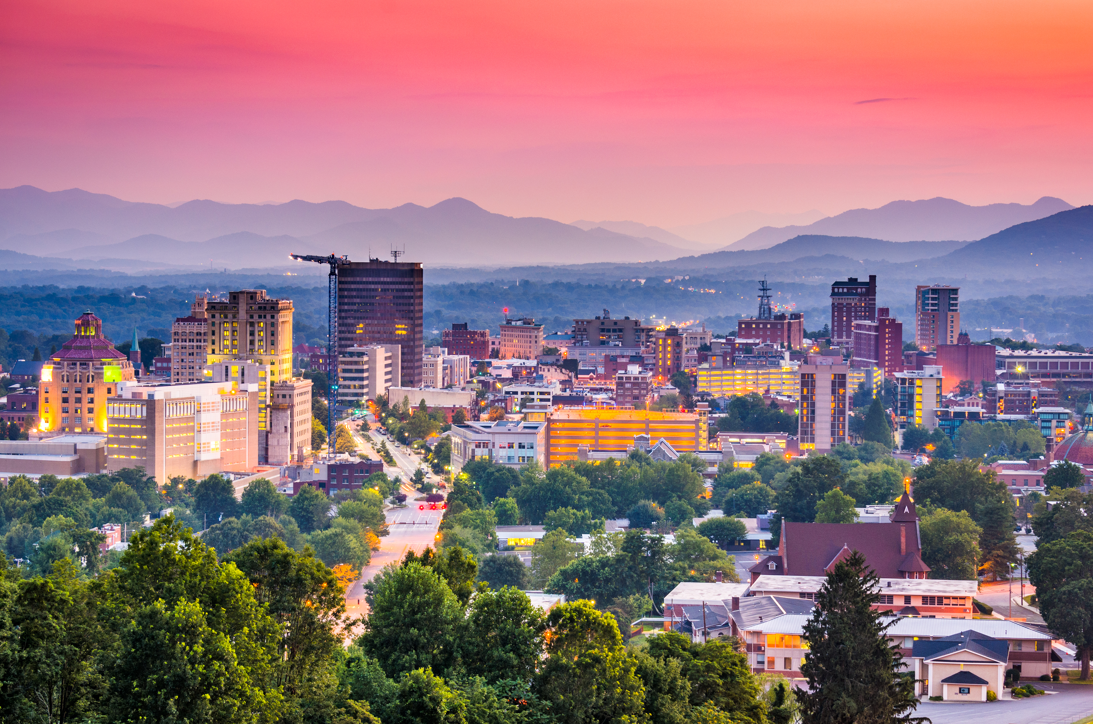 Asheville, NC, Blue Ridge Mountains