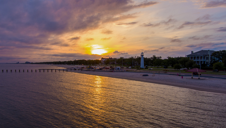 Biloxi Lighthouse and Coastline