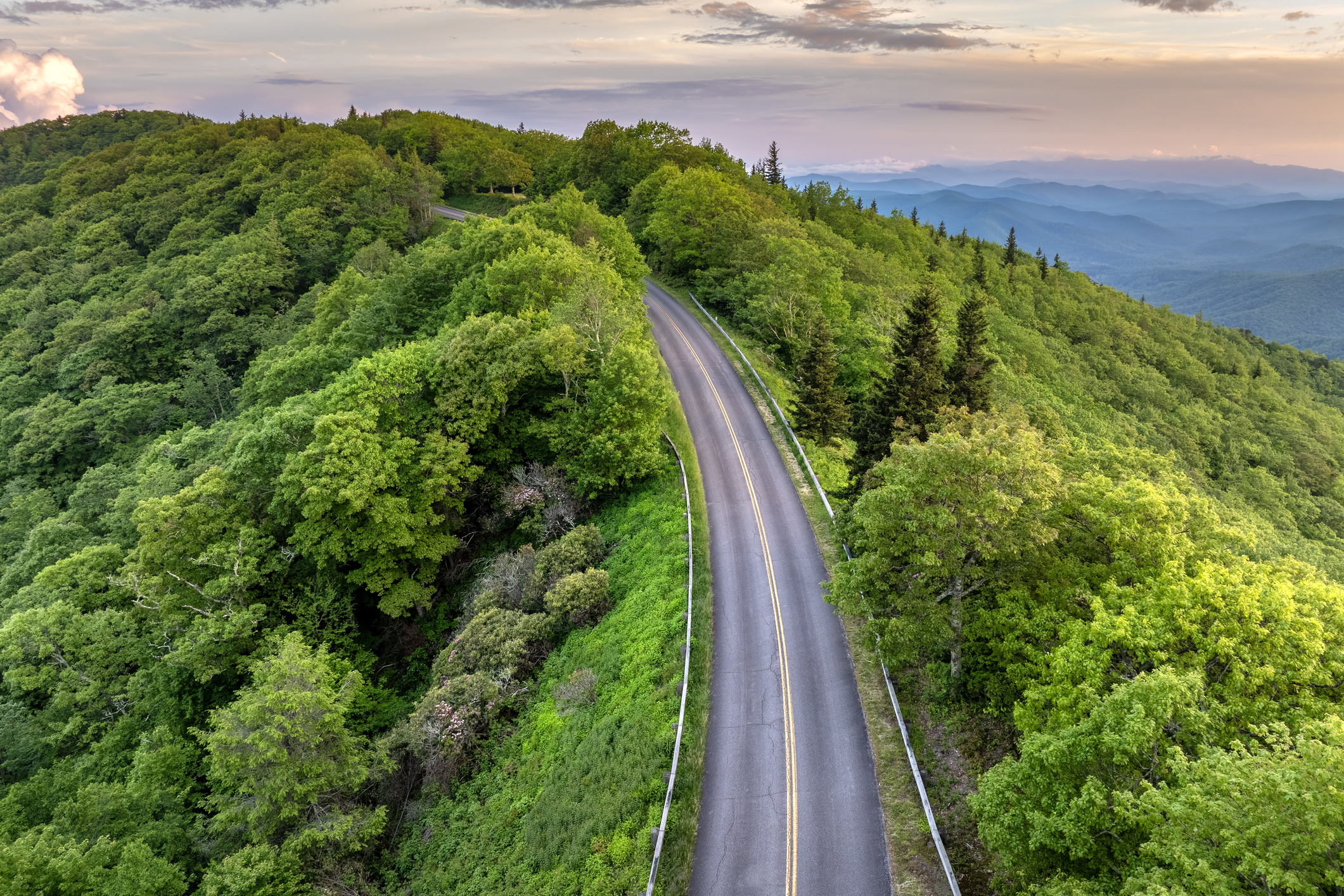 Blue Ridge Parkway Overlook in North Carolina