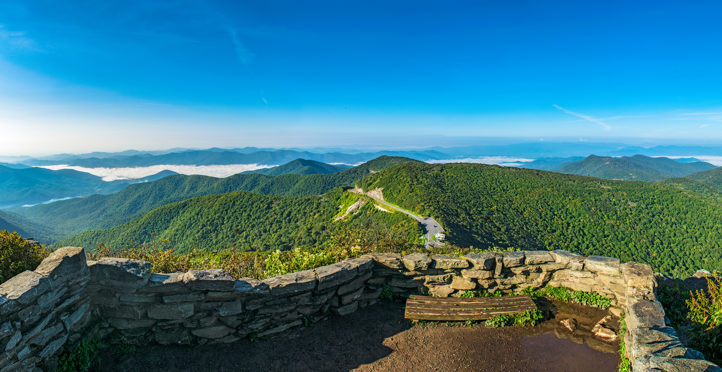 Craggy Gardens Pinnacle Trail along the Blue Ridge Parkway