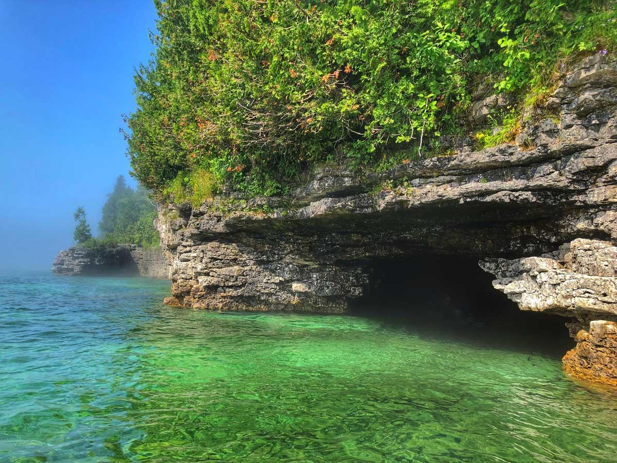 Cave Point County Park on Lake Michigan in Door County