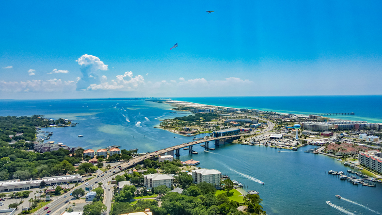 Downtown Fort Walton Beach Florida Market