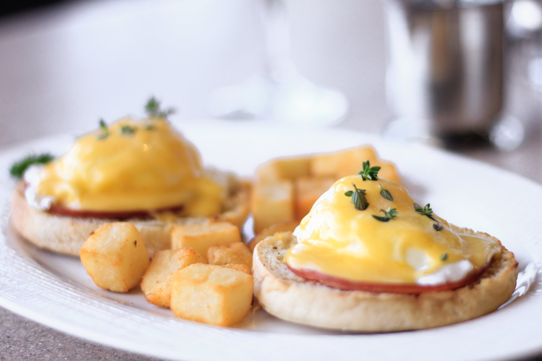 Eggs Benedict at the Kiva Grill in Gulf Shores, AL