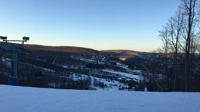 At the Top of Cindy's Run Holiday Valley