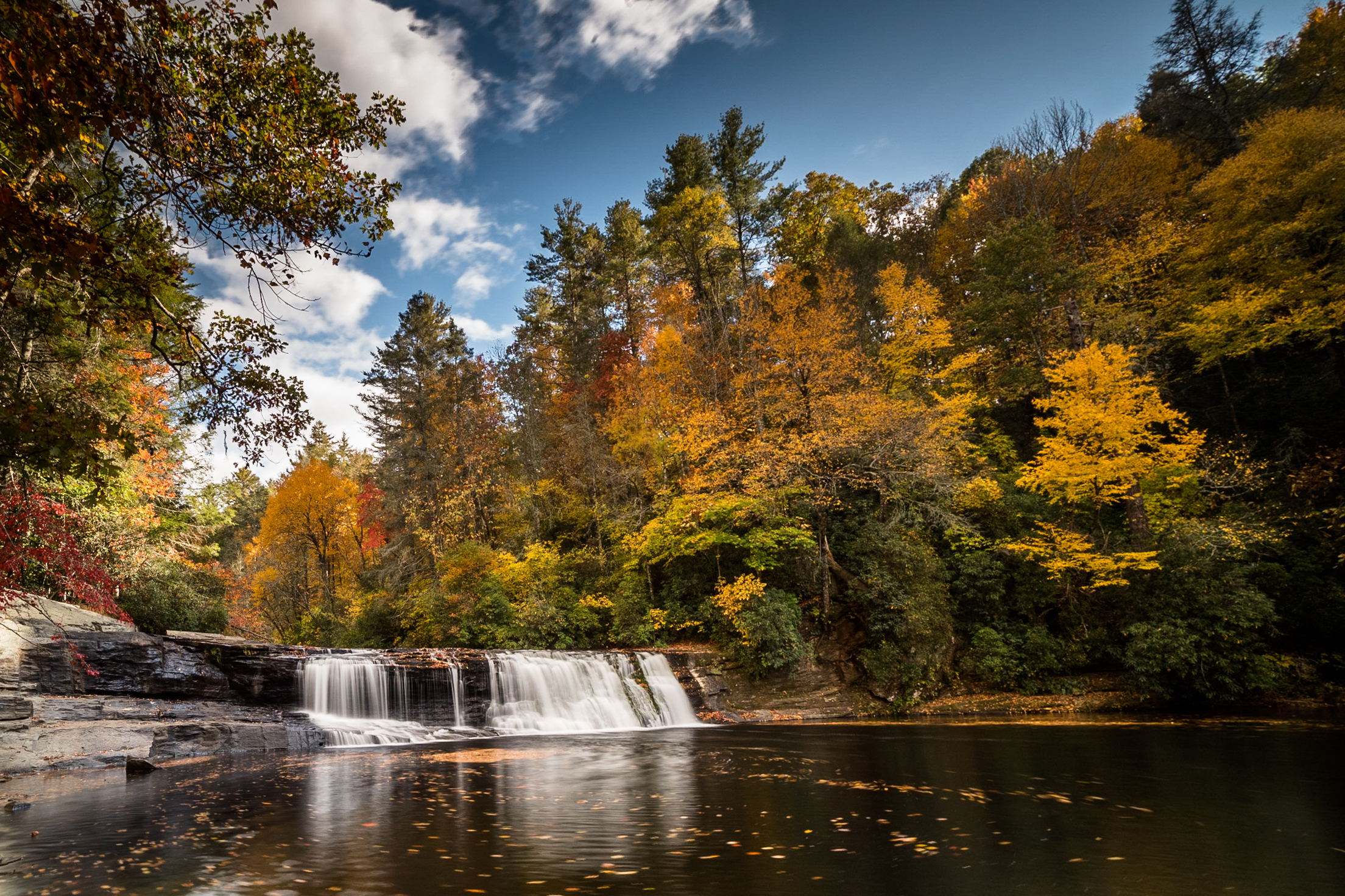Hooker Falls in DuPont State Recreational Forest Brevard NC