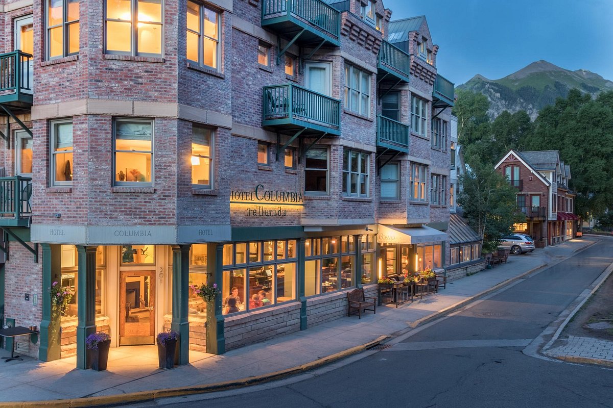 Hotel Columbia and the Cosmopolitan Restaurant in Telluride Colorado