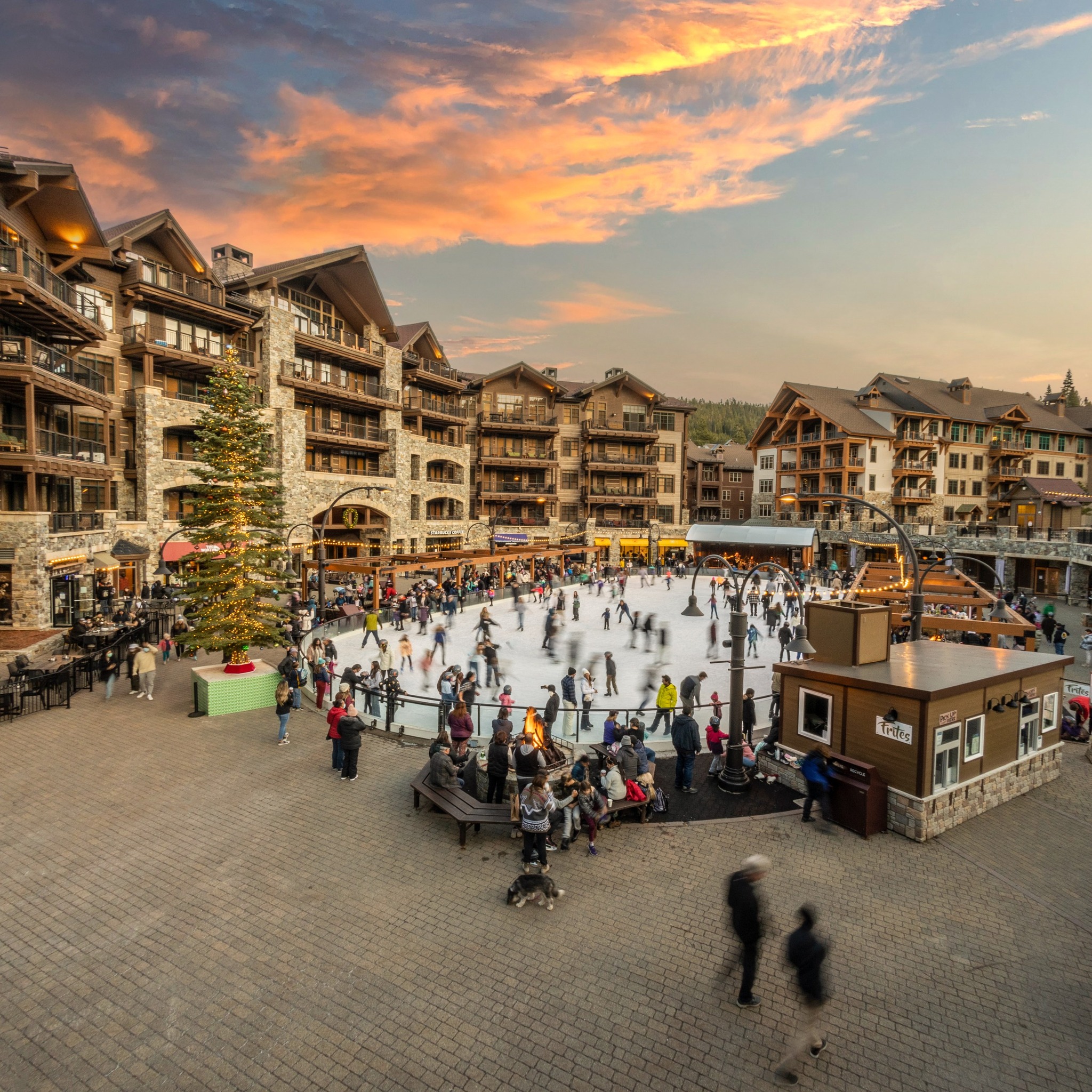 Ice Rink at the Northstar California Resort in Lake Tahoe