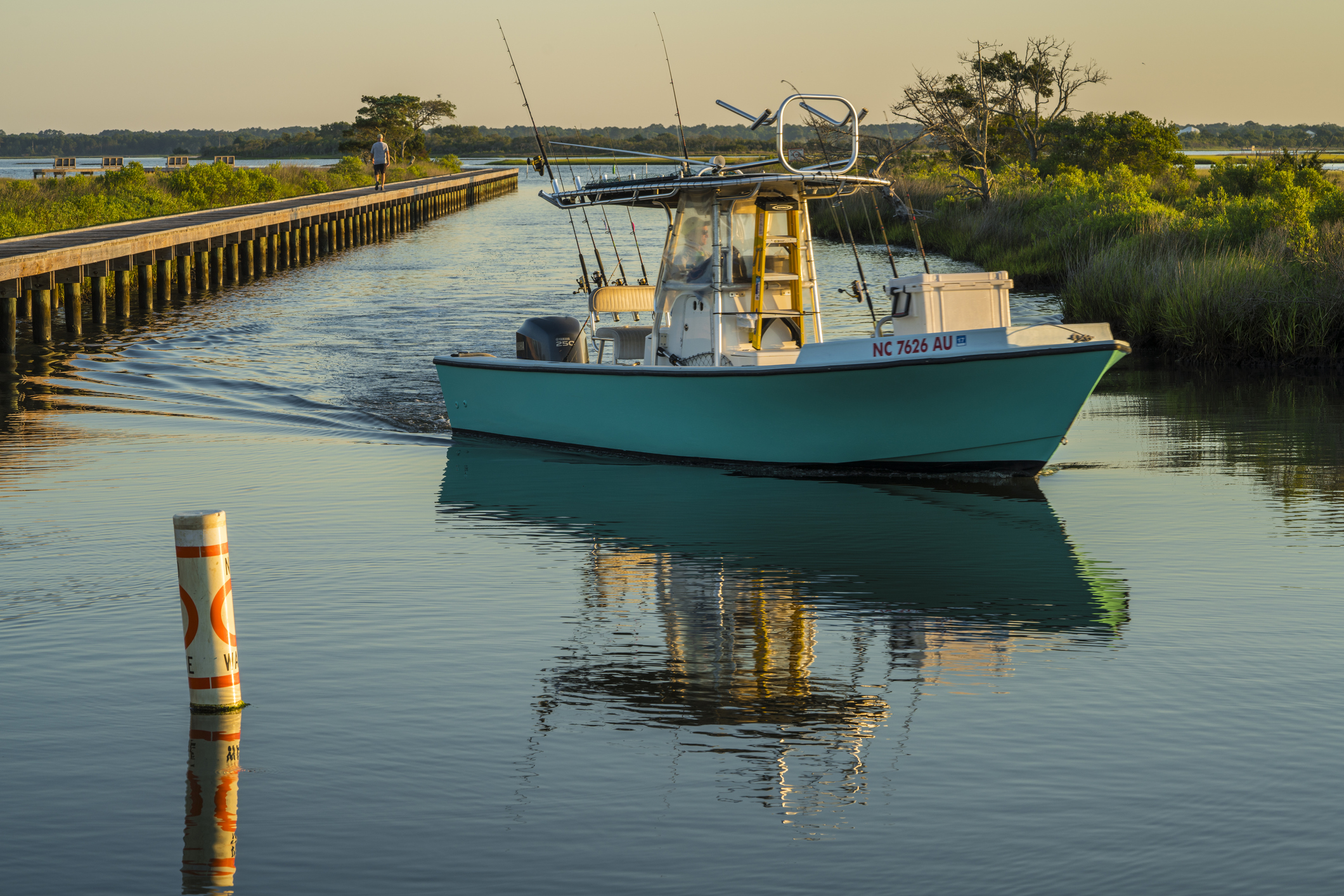 Morning on the Intracoastal in Emerald Isle Coastal North Carolina