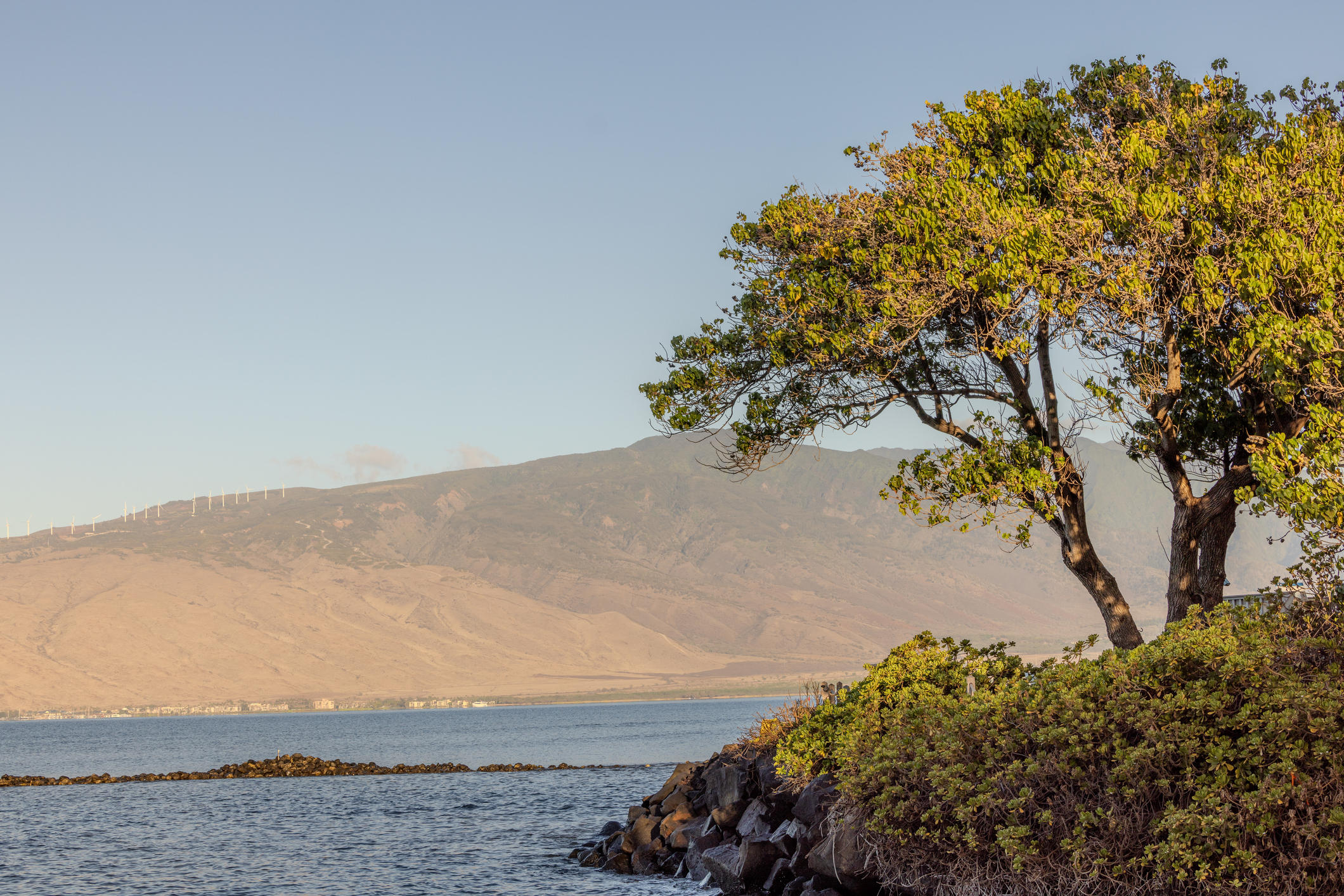Kalepolepo Beach Park looking at Maalaea Bay Kihei