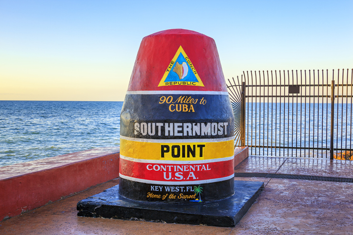 Southernmost Point Buoy Home of the Sunset