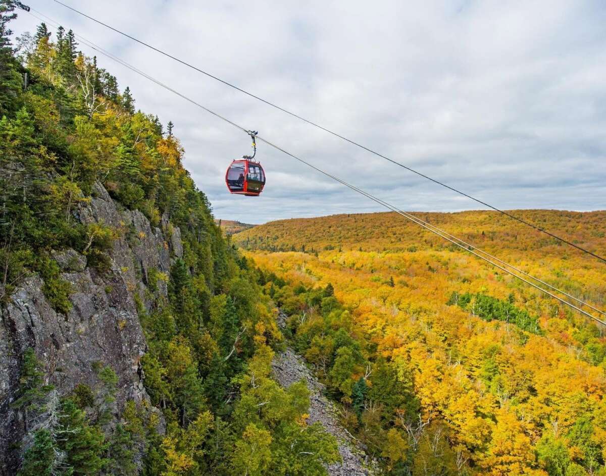 Lutsen Mountain Gondola Rides during Fall Foliage