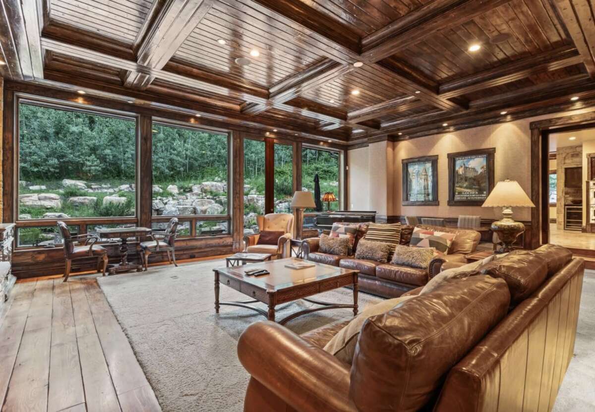 Living Room of Luxury Vacation Home in Park City Utah