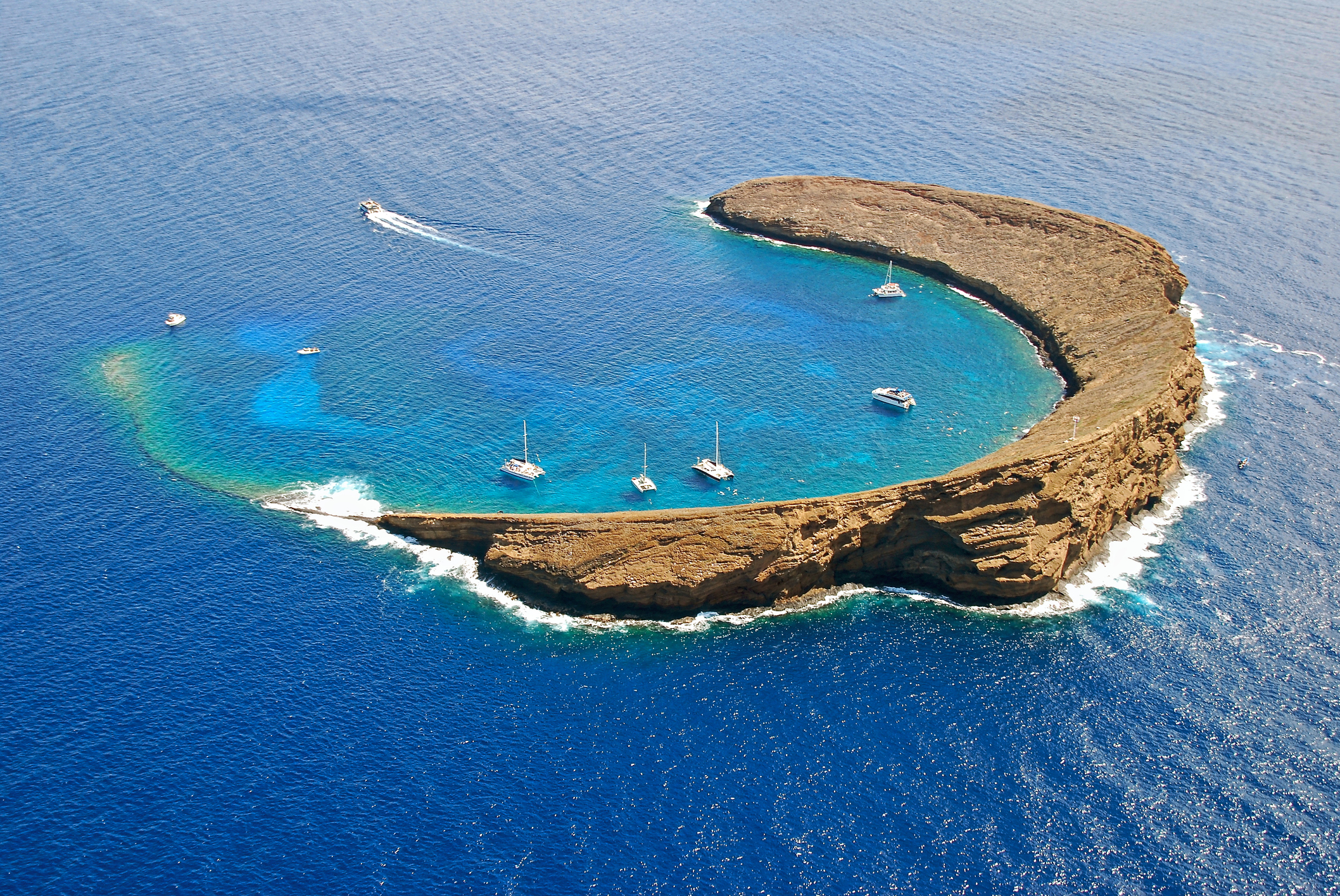 Molokini Crater off the Coast of Maui near Kihei