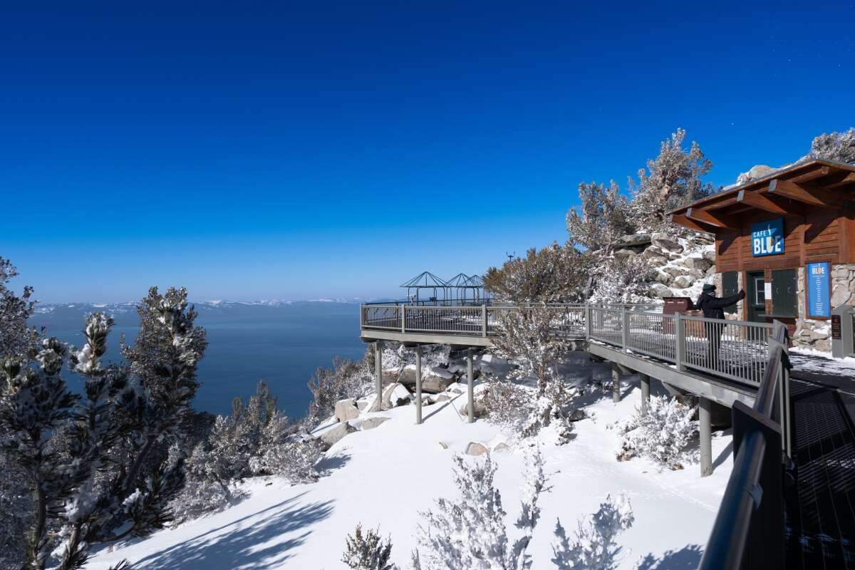 Observation Deck and Cafe Blue at the Heavenly Mountain Resort in South Lake Tahoe