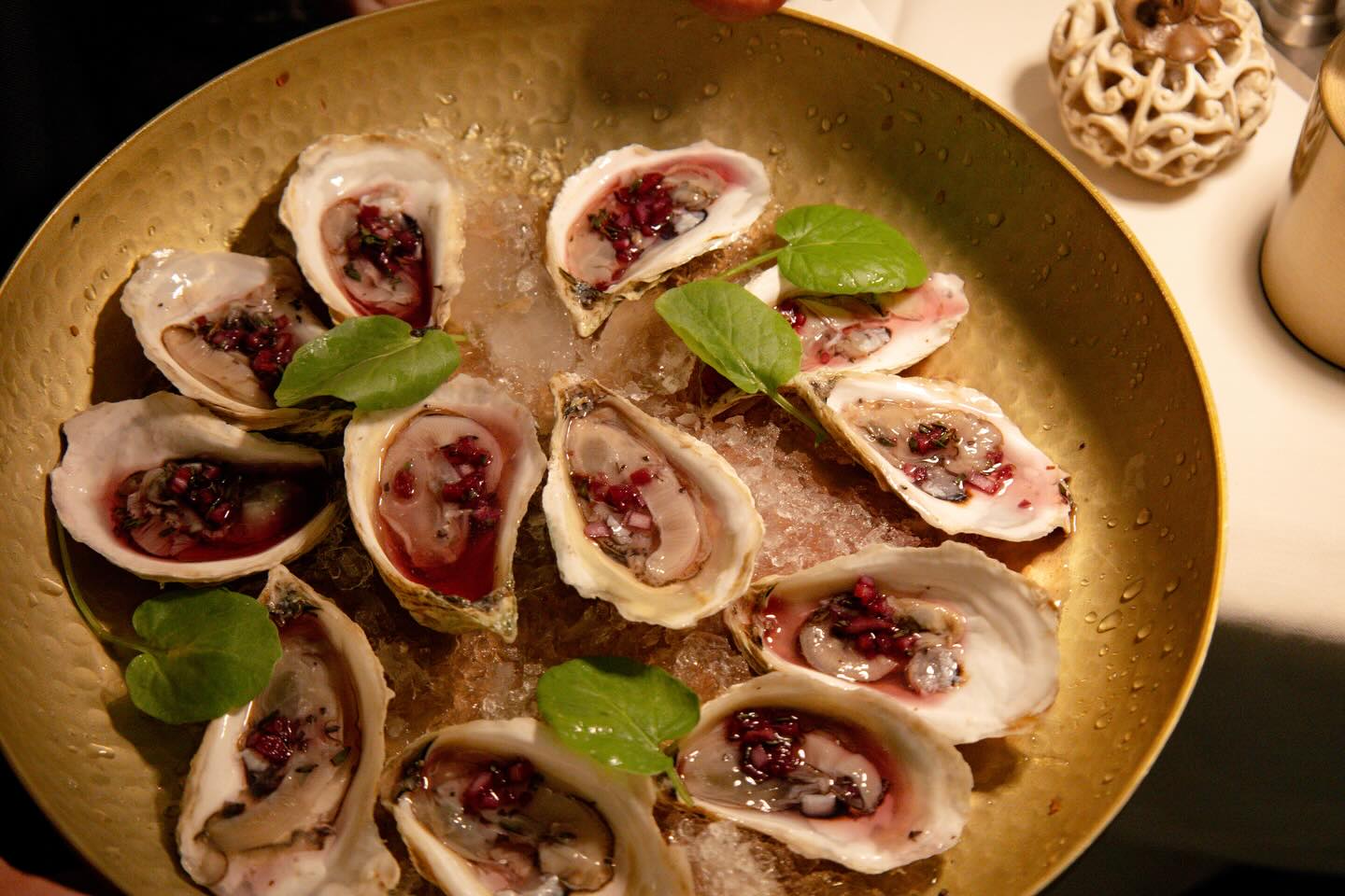 Oysters at the Shoals Club in Bald Head Island