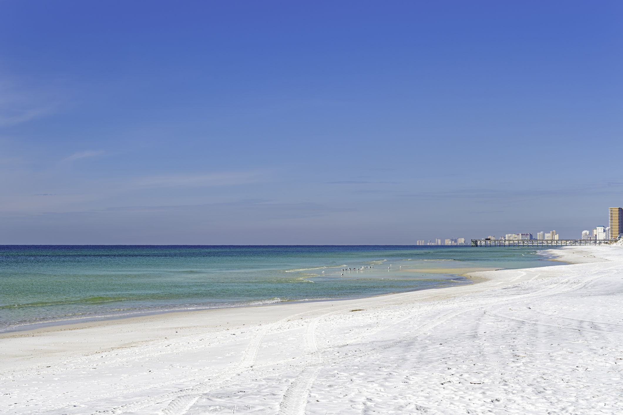 Looking West from St. Andrews State Park - Panama City Beach Florida