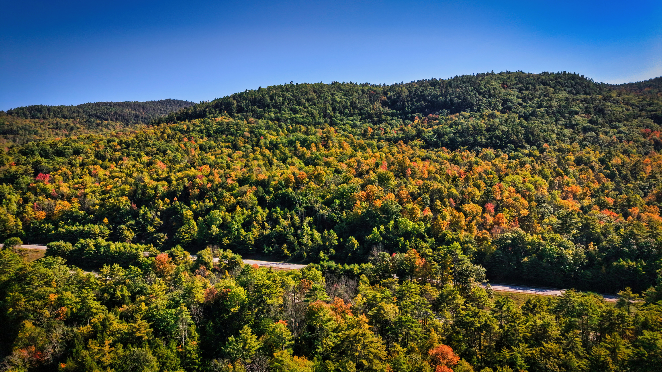 Scenic Mountain Road in New York
