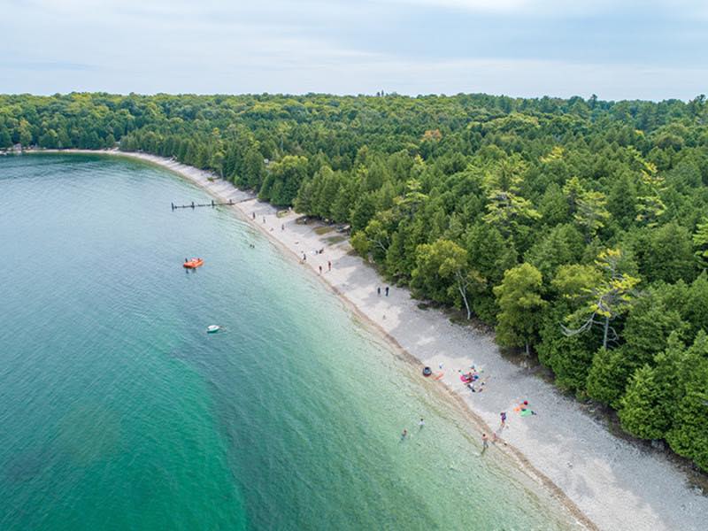 Schoolhouse Beach on Washington Island in Northern Wisconsin