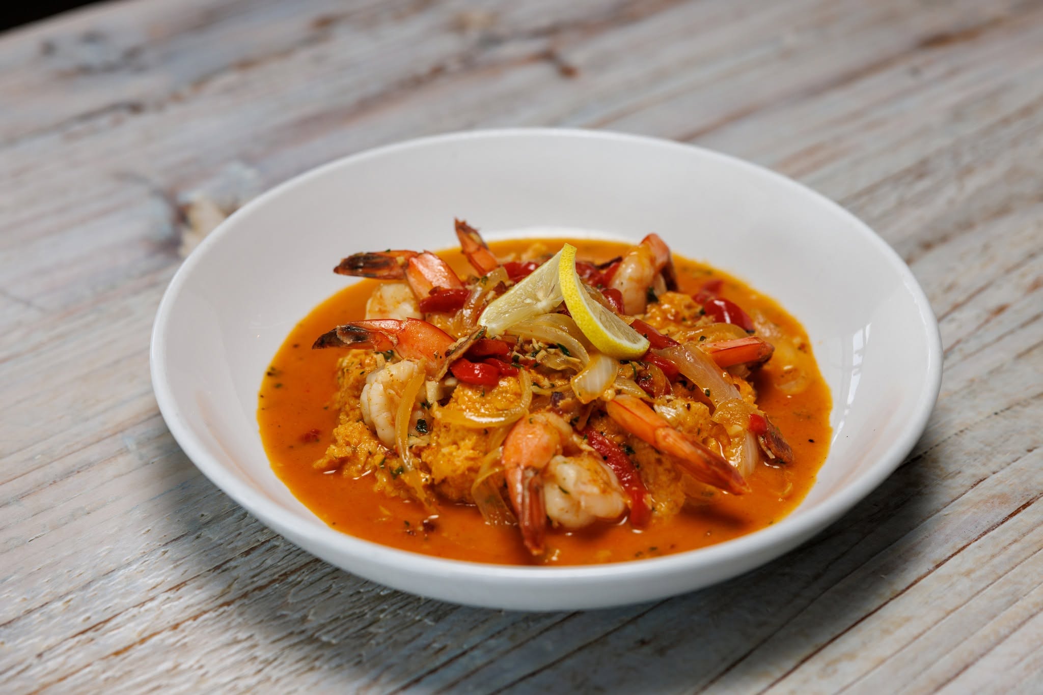 Shrimp Grits at the Blue Moon Beach Grill in the Outer Banks