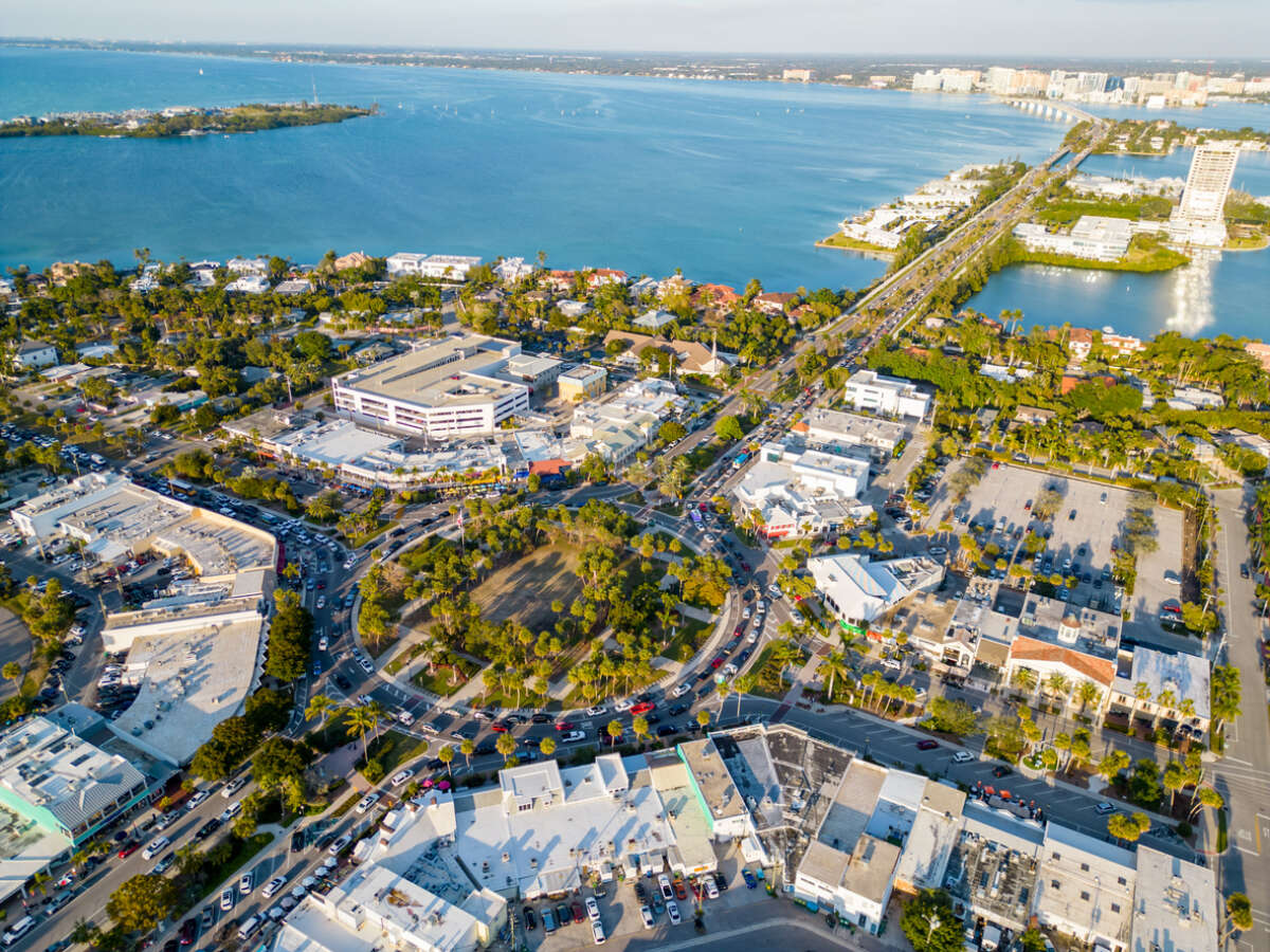 St Armands Circle in Sarasota Florida