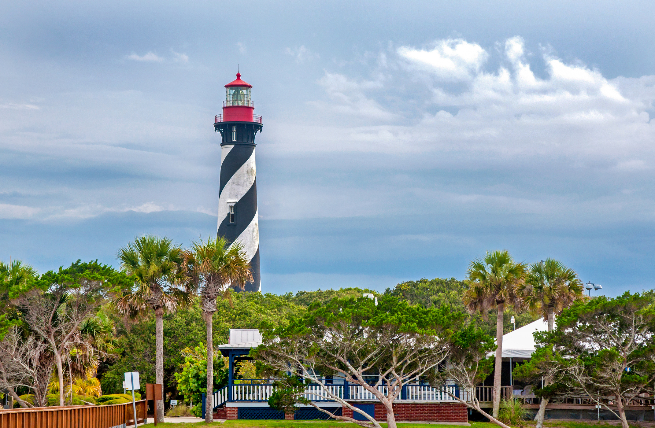 St Augustine Lighthouse on Anastasia Island Florida