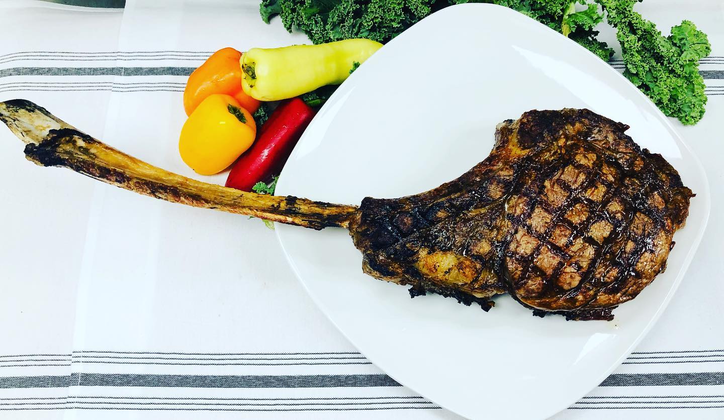 Tomahawk Steak at Stonewalls Restaurant in Banner Elk, NC