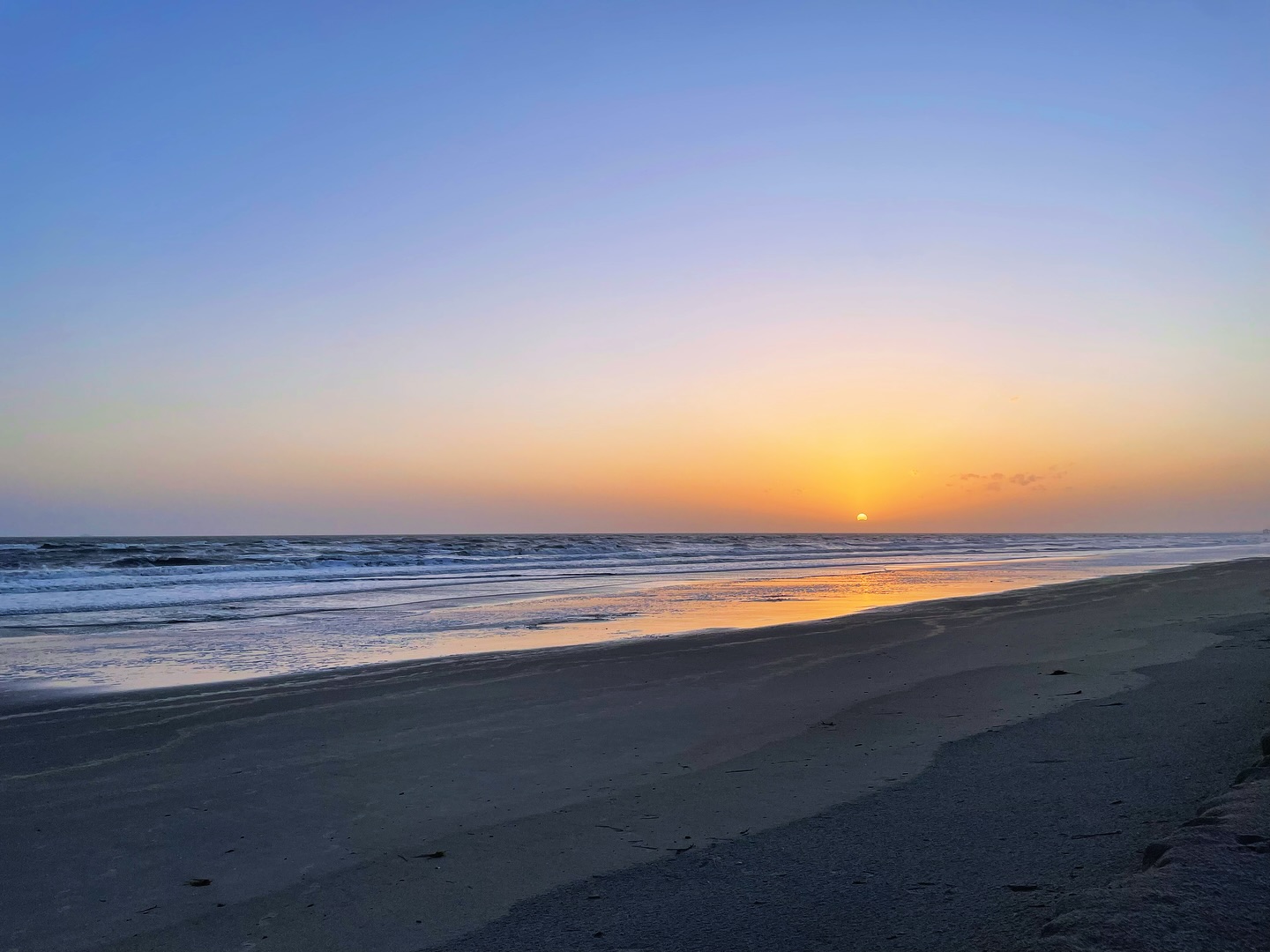 Sunset at Fort Caswell on Oak Island Coastal North Carolina
