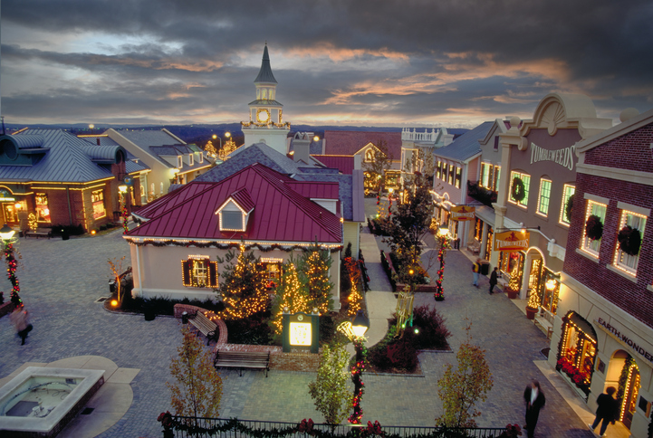Grand Village Shops at Christmas Time
