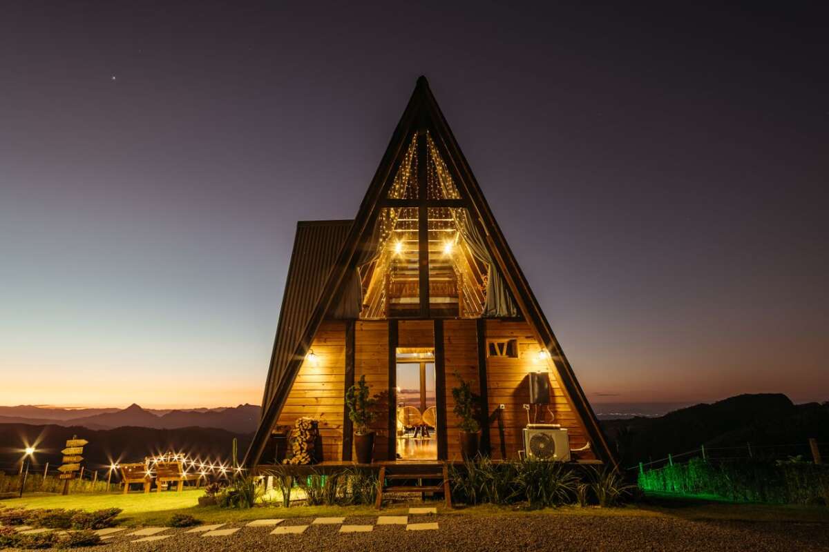 Vacation Rental Home under a Starry Night